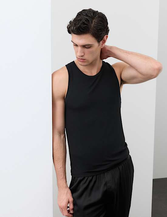 Camiseta acanalada de modal