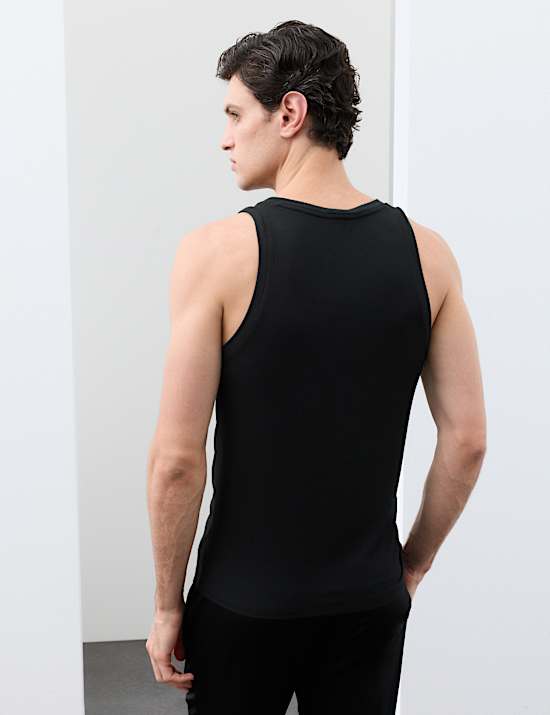 Camiseta acanalada de modal
