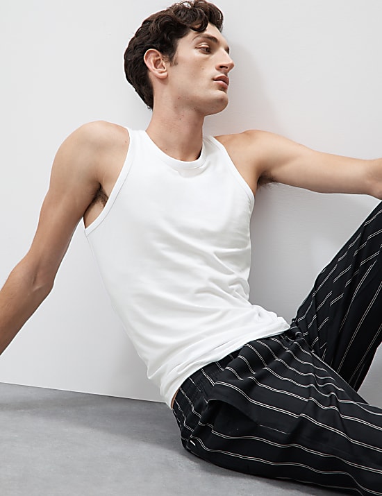 Débardeur en modal et coton Supima®