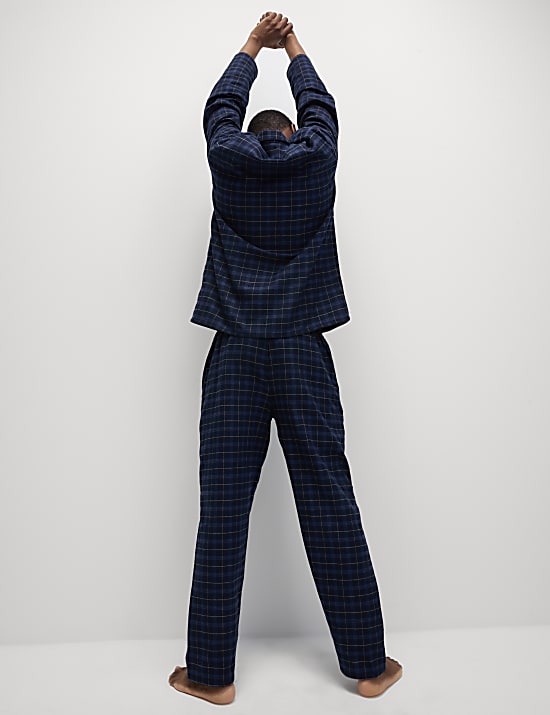 Brushed Cotton Checked Pyjama Set
