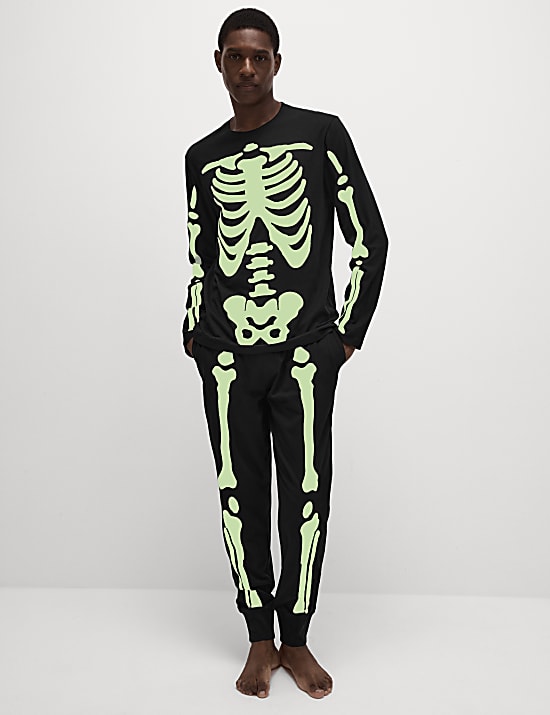 Pure Cotton Skeleton Pyjama Set