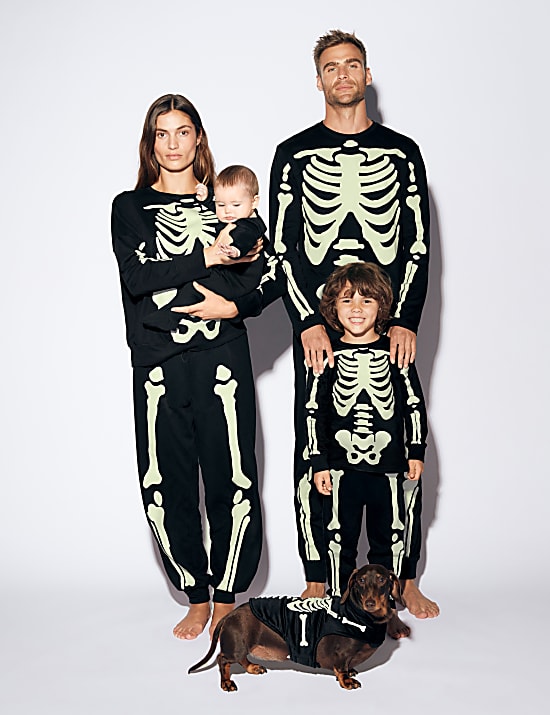 Pure Cotton Skeleton Pyjama Set