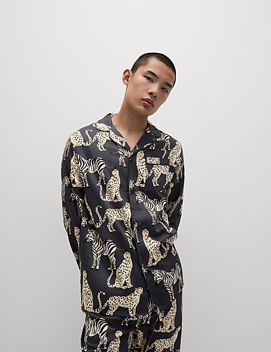 Men's Zebra & Cheetah Family Christmas Pyjama Set