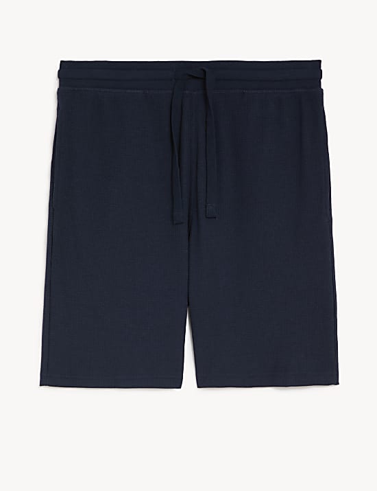 Cotton Supersoft Waffle Loungewear Shorts