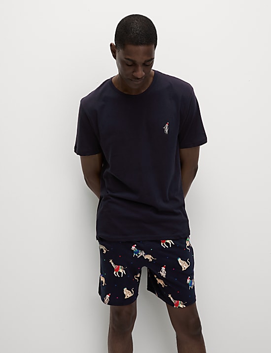Men's Animal Party Family Christmas Pyjama Set