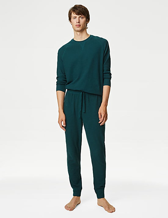 Pure Cotton Waffle Loungewear Sweatshirt