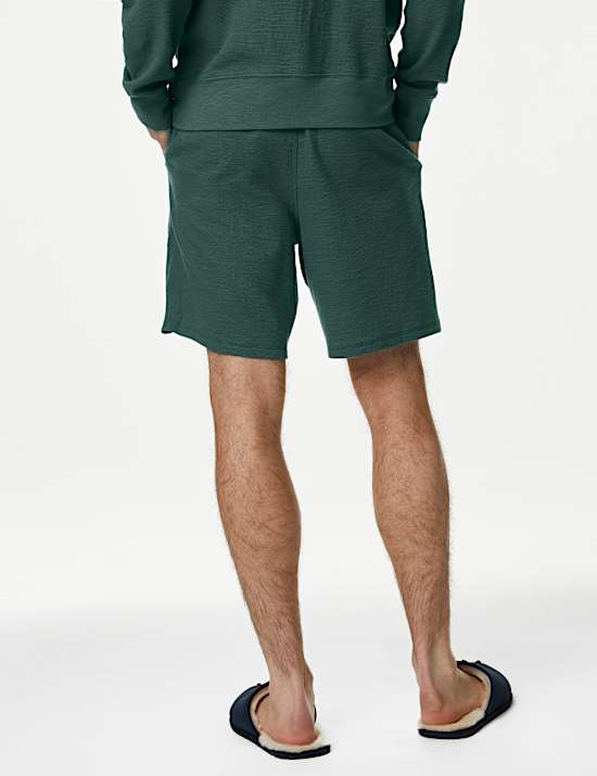 Pure Cotton Waffle Loungewear Shorts