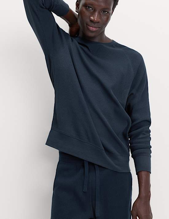 Pure Cotton Waffle Loungewear Shorts