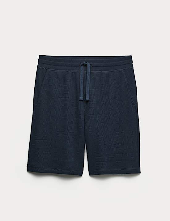 Pure Cotton Waffle Loungewear Shorts