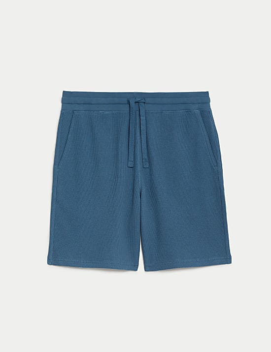 Pure Cotton Waffle Loungewear Shorts