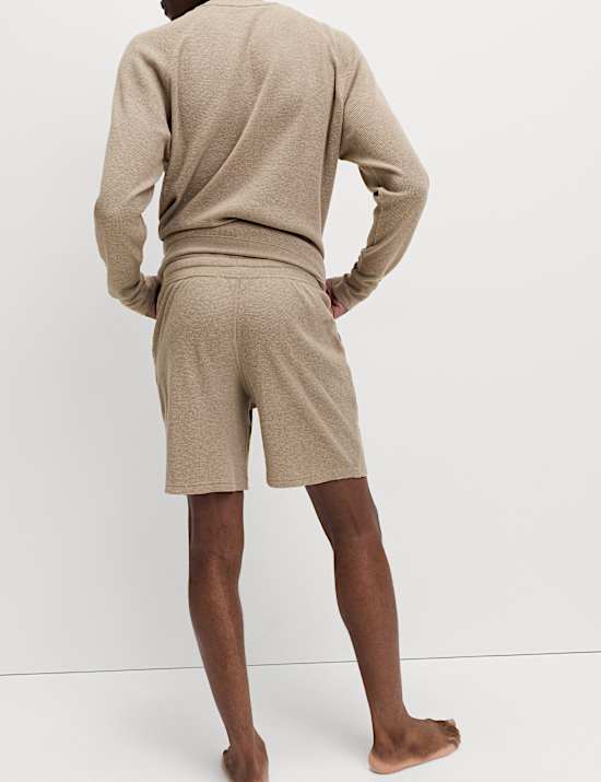 Pure Cotton Waffle Loungewear Shorts