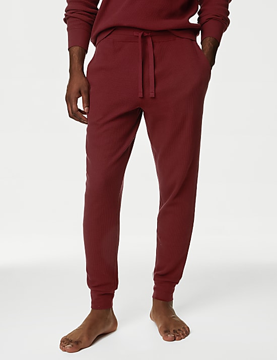 Pure Cotton Waffle Loungewear Bottoms