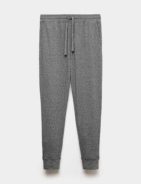 Loungewear-Hose aus reiner Baumwolle mit Waffelmuster