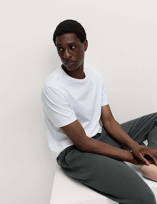 Pure Cotton Waffle Loungewear Bottoms