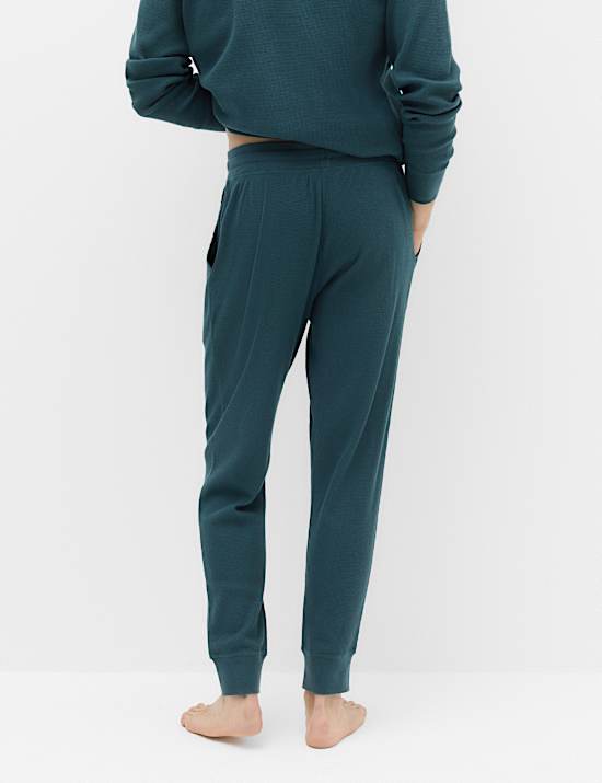 Pure Cotton Waffle Loungewear Bottoms