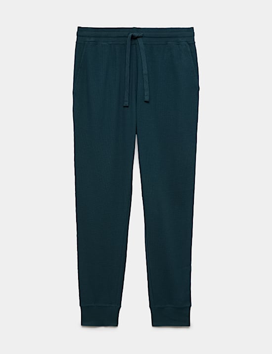 Pure Cotton Waffle Loungewear Bottoms