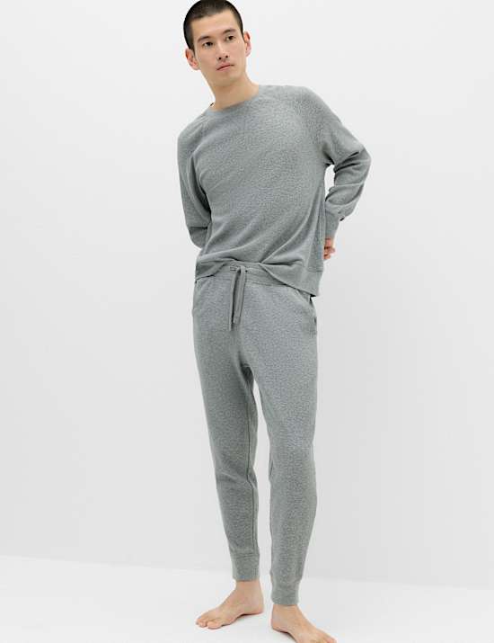 Puur katoenen, comfortabele broek met wafelpatroon