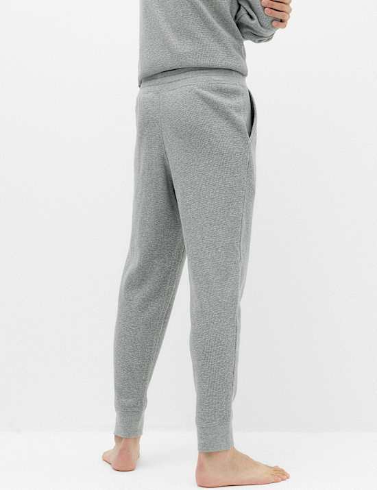 Puur katoenen, comfortabele broek met wafelpatroon