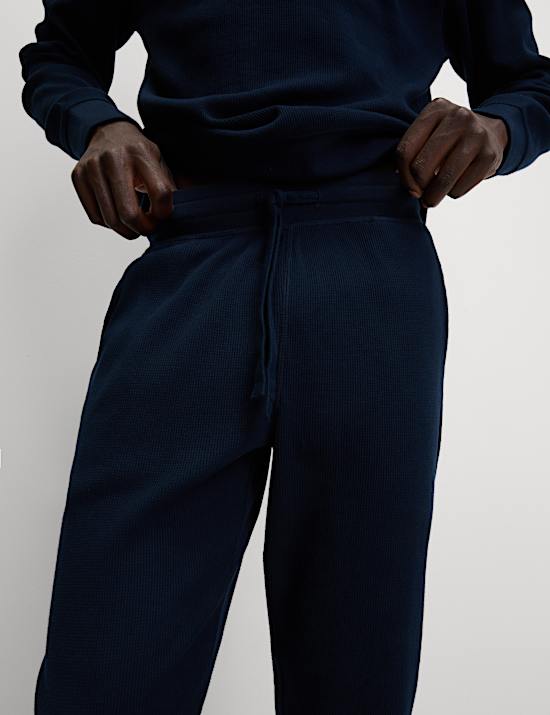 Pure Cotton Waffle Loungewear Sweatshirt