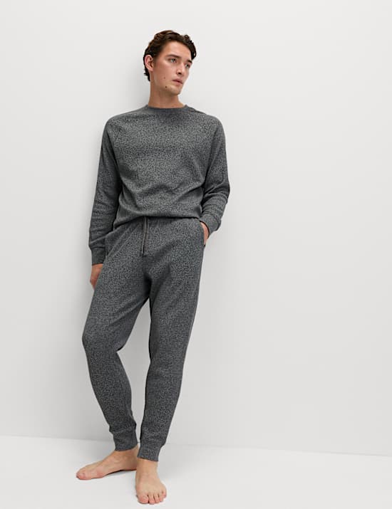 Pure Cotton Waffle Loungewear Sweatshirt