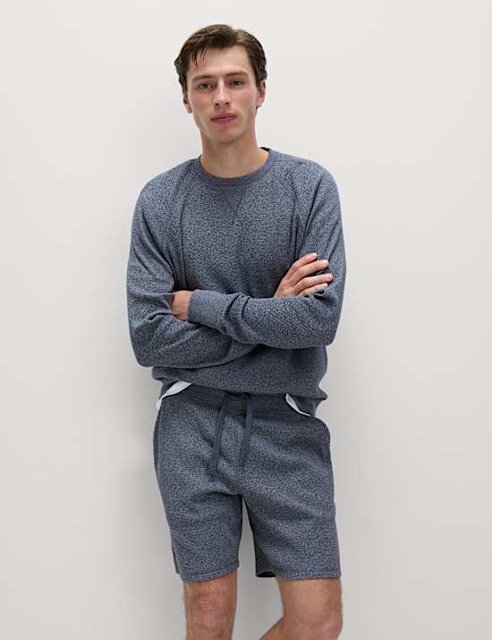 Pure Cotton Waffle Loungewear Sweatshirt