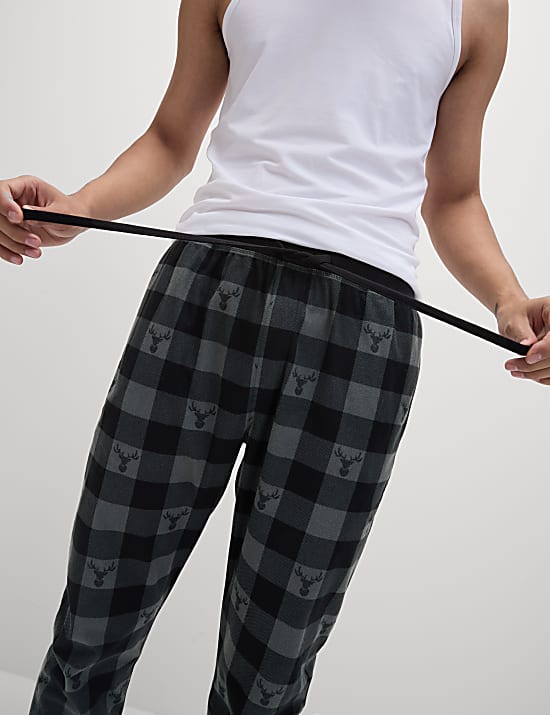 Bawahan Celana Jogger Nyaman Motif Kotak-Kotak