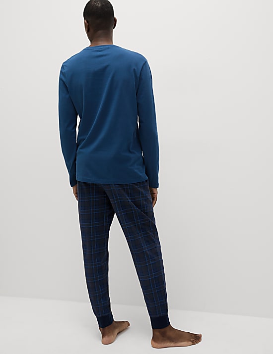 Pure Cotton Checked Pyjama Set