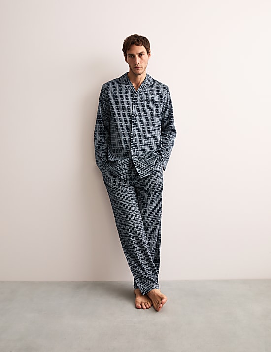 Τοπ πιτζάμας με γεωμετρικό print από 100% βαμβάκι