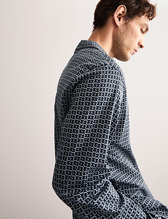 Τοπ πιτζάμας με γεωμετρικό print από 100% βαμβάκι