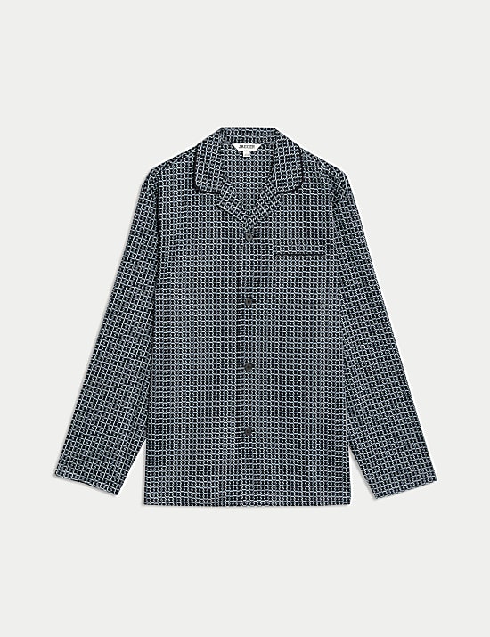 Τοπ πιτζάμας με γεωμετρικό print από 100% βαμβάκι