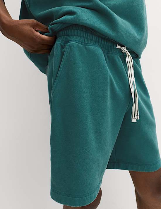 Cotton Rich Garment Wash Pyjama Shorts