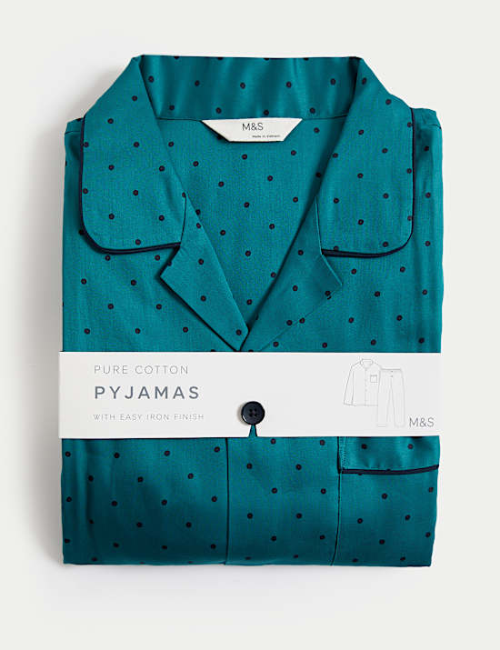 Pure Cotton Polka Dot Pyjama Set