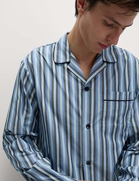 Pure Cotton Striped Pyjama Set