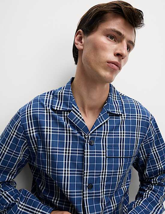 Pure Cotton Checked Pyjama Set