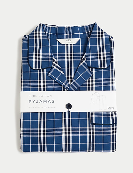 Pure Cotton Checked Pyjama Set