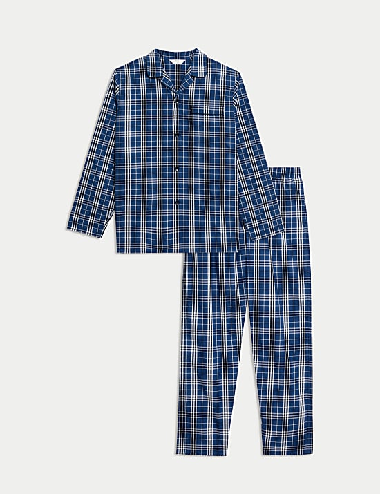 Pure Cotton Checked Pyjama Set
