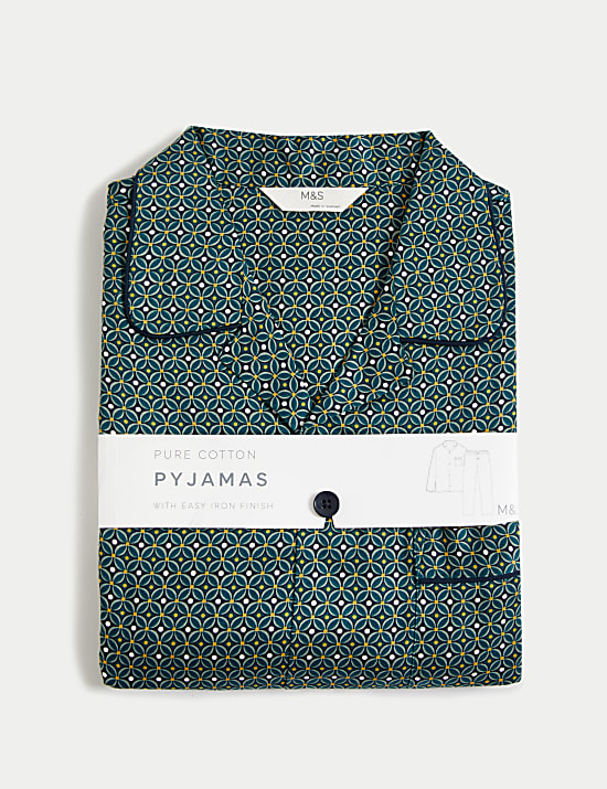 Pure Cotton Geometric Pyjama Set