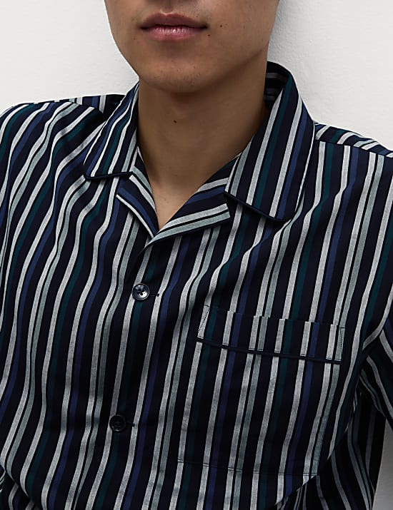 Pure Cotton Striped Pyjama Set