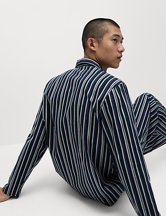 Pure Cotton Striped Pyjama Set