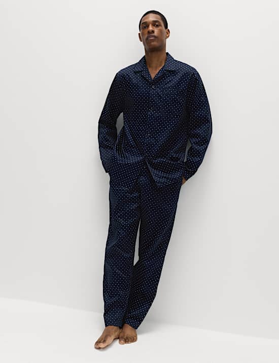 Pure Cotton Polka Dot Pyjama Set