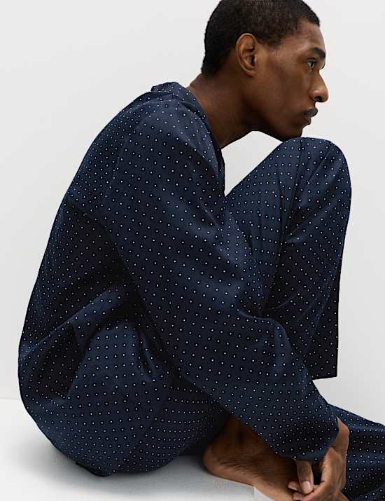 Pure Cotton Polka Dot Pyjama Set
