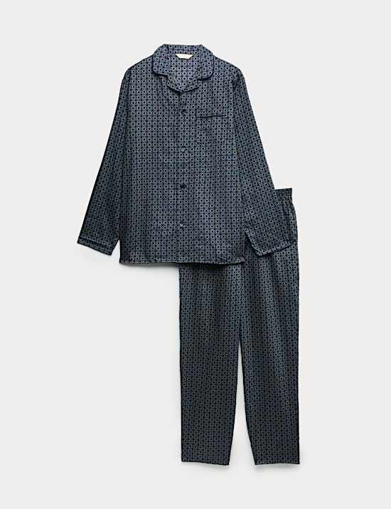 Pure Cotton Mosaic Print Pyjama Set