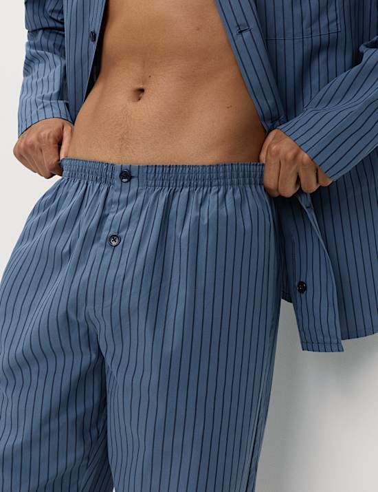 Pure Cotton Striped Pyjama Set