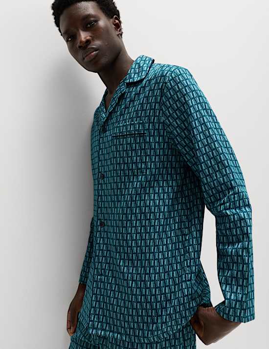 Pure Cotton Geometric Print Pyjama Set