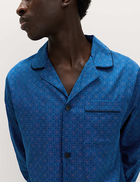 Puur katoenen pyjama met foulardprint