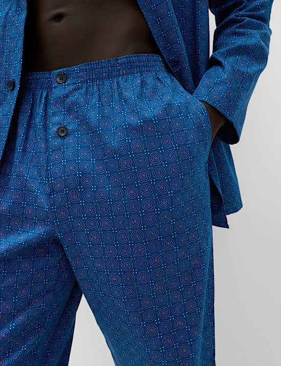 Puur katoenen pyjama met foulardprint