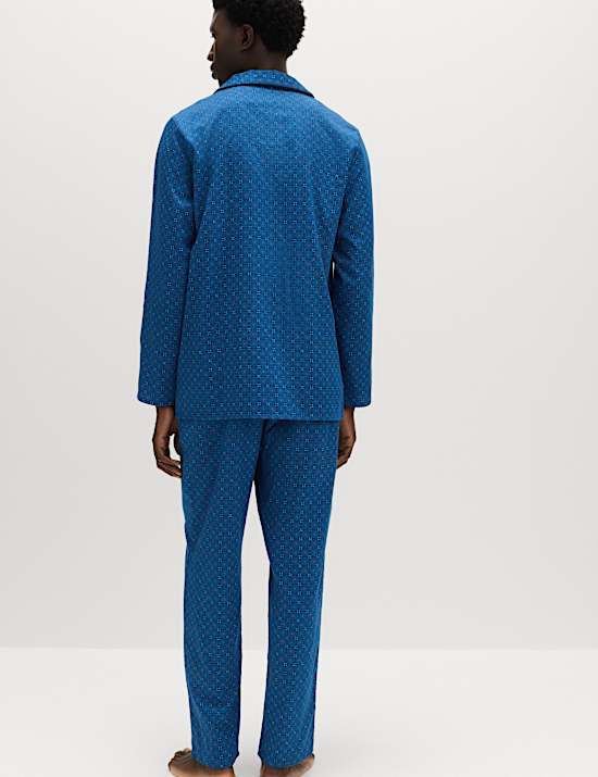 Puur katoenen pyjama met foulardprint