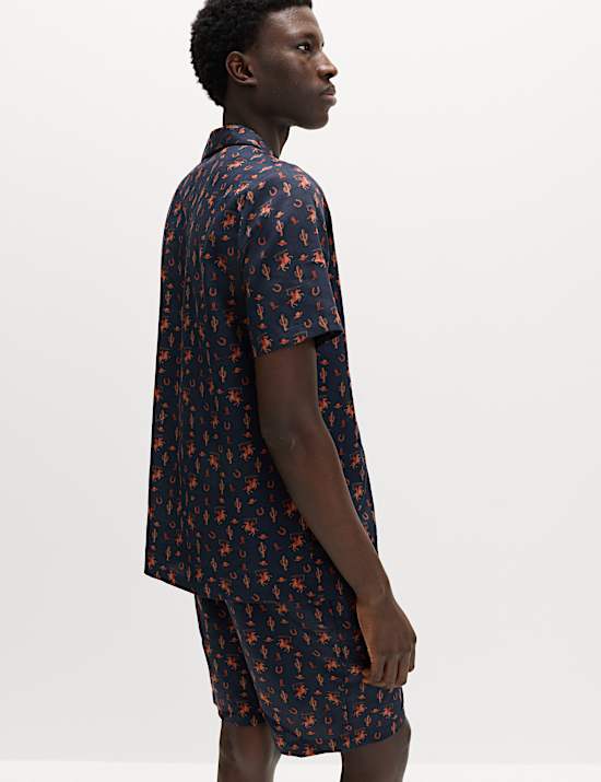 Pijama 100 % algod&oacute;n con estampado de cowboy