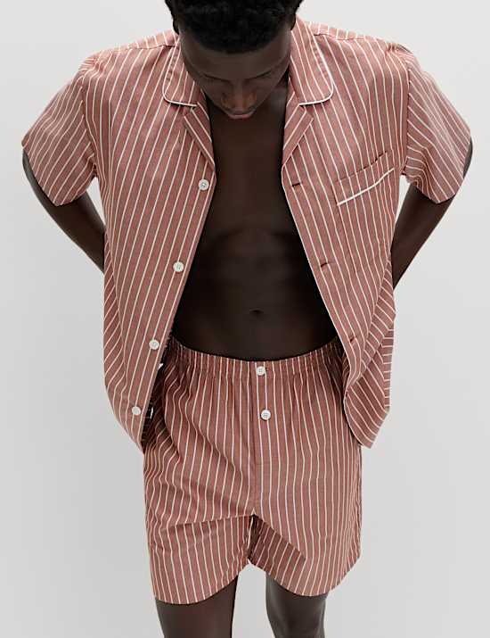 Pure Cotton Striped Pyjama Set