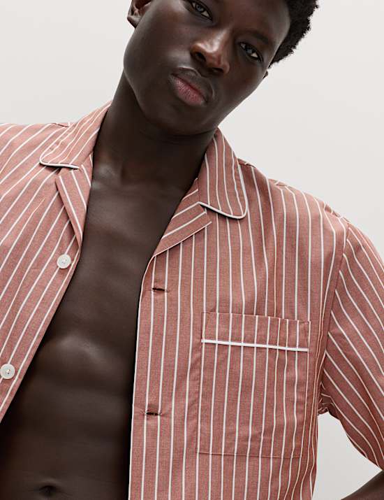 Pure Cotton Striped Pyjama Set